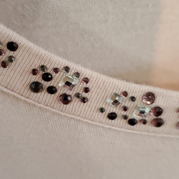 Basler long sleeve top with crystals at neckline - Picture 3 of 6